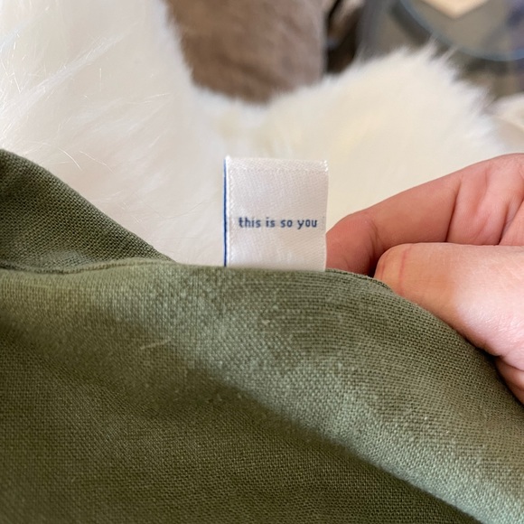 NWT Old Navy green collared button dress, tie waist with pockets! Size Medium - Picture 11 of 16